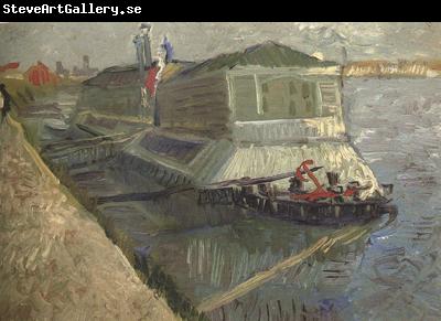 Vincent Van Gogh Bathing Float on the Seine at Asnieres (nn04)